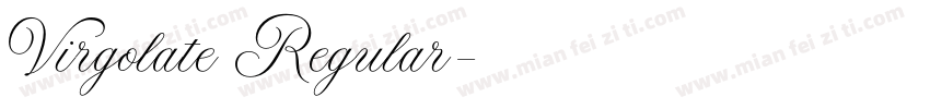 Virgolate Regular字体转换